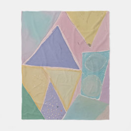 Serene Abstraktionen: Ein Pastelltraum Fleecedecke