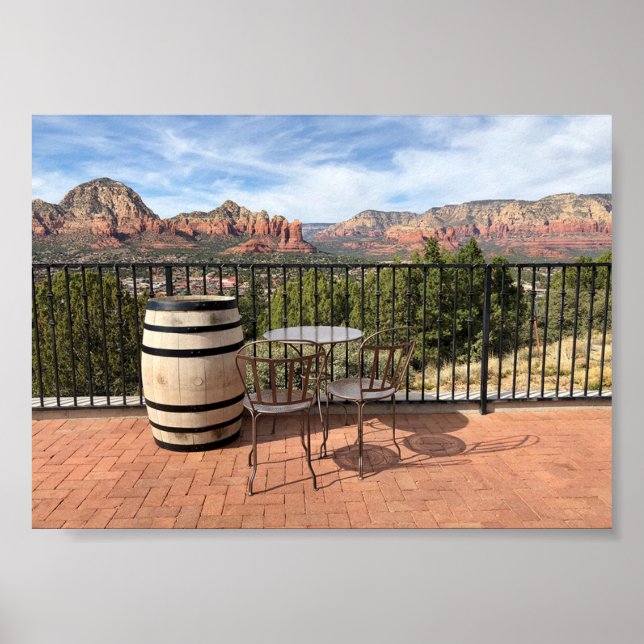Serene Arizona Berglandschaft Poster (Vorne)