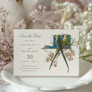 Serene Aviary "Save the Date" Einladung zur Hochze