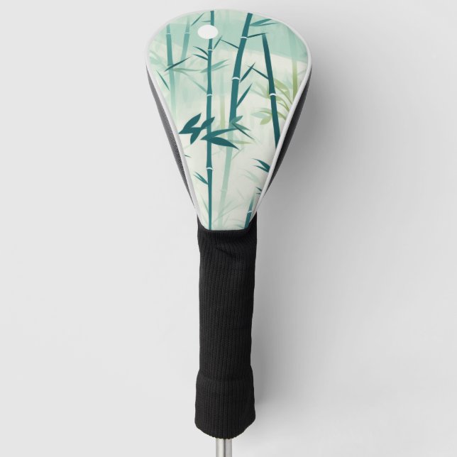Serene Bamboo Blossom Asian  (5) Golf Headcover (Vorderseite)