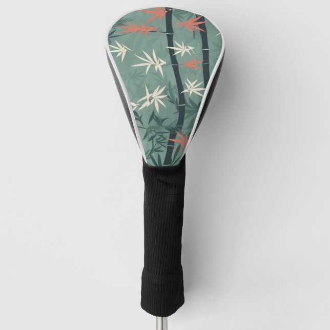 Serene Bamboo Blossom Asian  (7) Golf Headcover (Vorderseite)