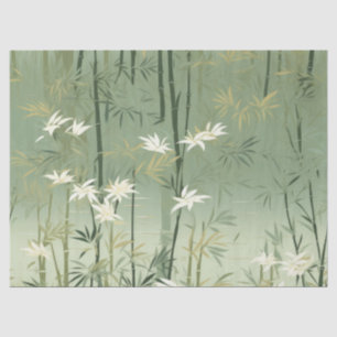 Serene Bamboo-Blüten-Asiatisch  (6) Seidenpapier