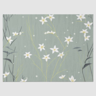 Serene Bamboo-Blüten-Asiatisch  (8) Seidenpapier