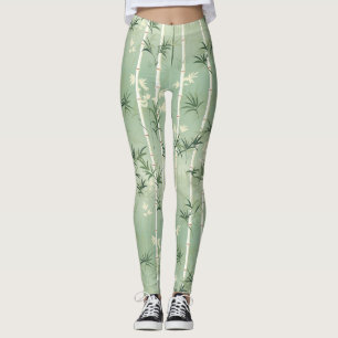 Serene Bambusblüten-Asiatisch (2) Leggings