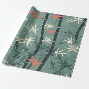 Serene Bambusblüten-Asiatisch (7) Geschenkpapier