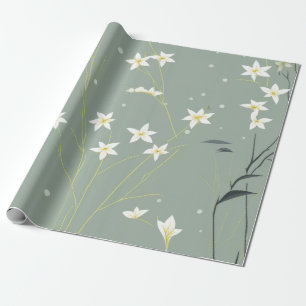 Serene Bambusblüten-Asiatisch (8) Geschenkpapier