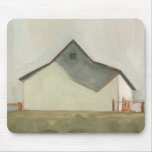 Serene Barn - Off-White Mousepad