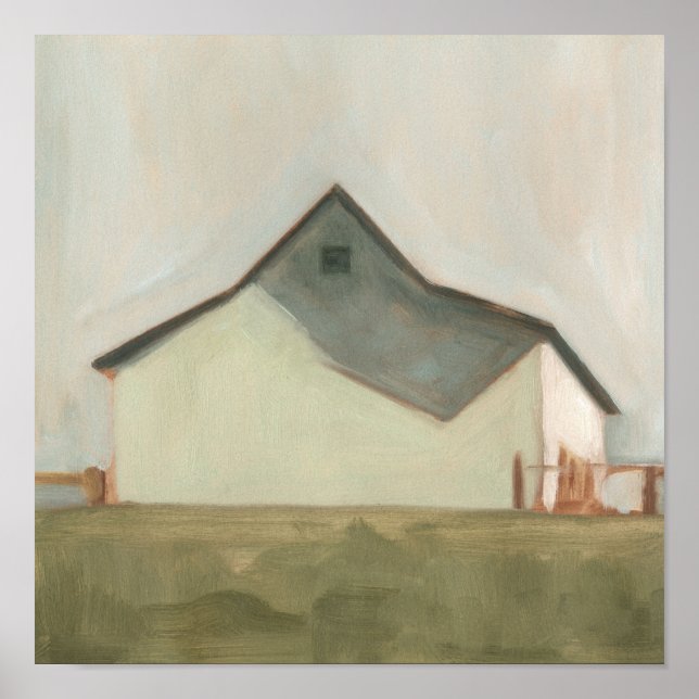 Serene Barn - Off-White Poster (Vorne)