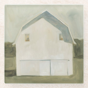 Serene Barn - White Glasuntersetzer