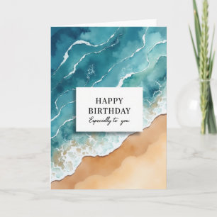 Serene Beach Art Karte
