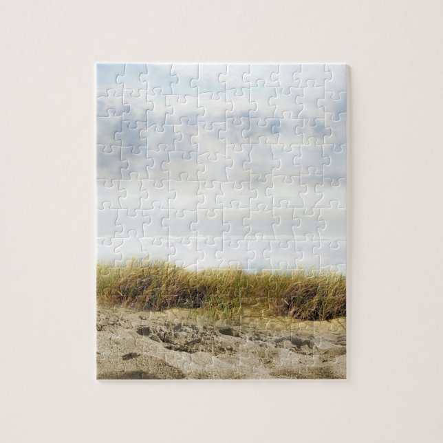 Serene Beach Scene Puzzle (Vertikal)