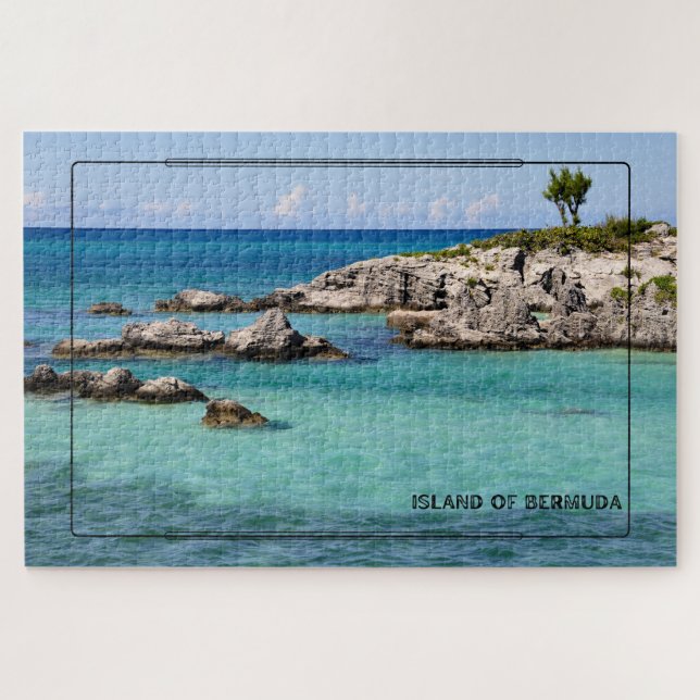 Serene Beauty of Bermuda Island Puzzle (Horizontal)