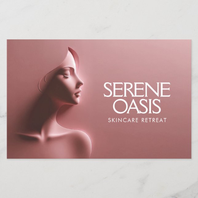 Serene Beauty Skincare, Massage, Wellness-Center R Flyer (Vorne)