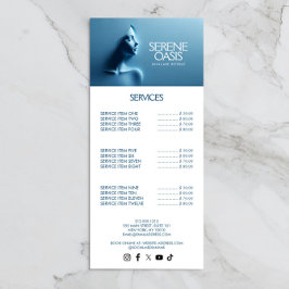 Serene Beauty Skincare, Massage, Wellness-Center Werbekarte