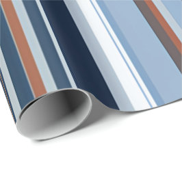 Serene Blue Striped Gift Wrap - Ruhe Geschenkpapier