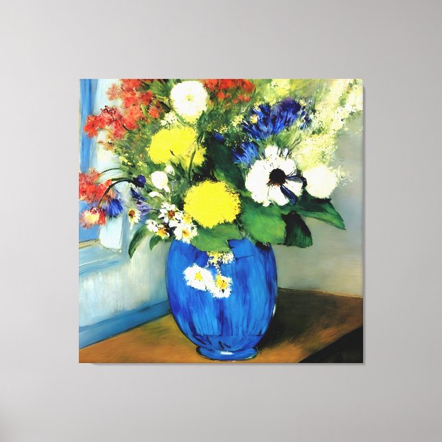 Serene Blume Vase Artwork Leinwanddruck (Vorderseite)