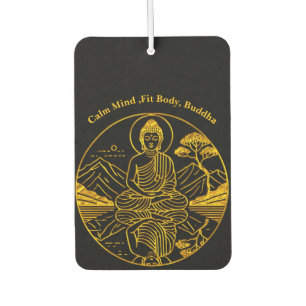 Serene Buddha Abbildung in ruhigen Gewässern Autolufterfrischer