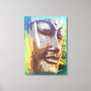 Serene Buddha Gesicht Leinwanddruck