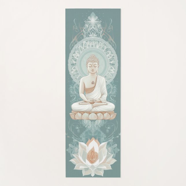 Serene Buddha Yoga Mat für Mindfulness Practice Yogamatte (Vorderseite)