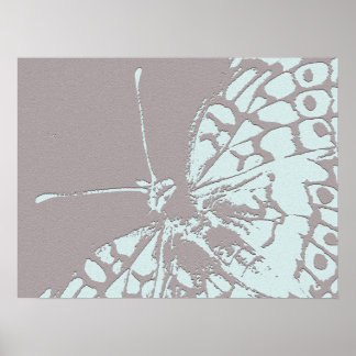 Serene Butterfly Poster