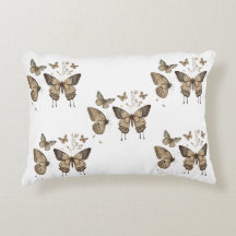 Serene Butterfly Throw Kissen