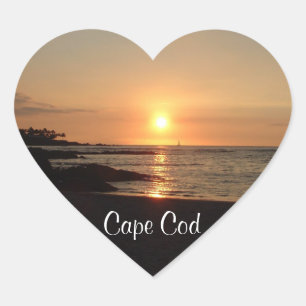 Serene Cape Cod Sunset Stickers