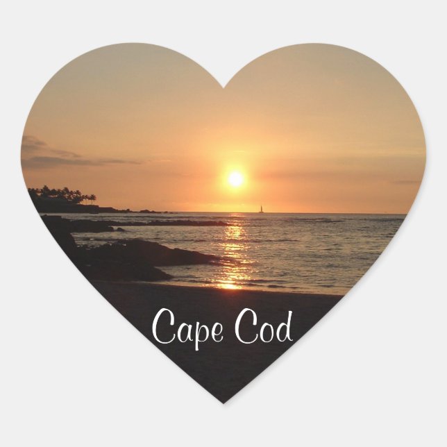 Serene Cape Cod Sunset Stickers (Vorderseite)