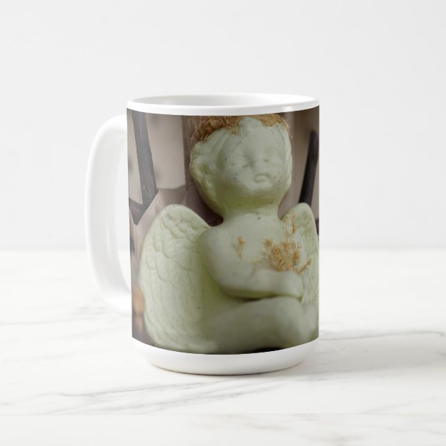 Serene Cherub Erholung Kaffeetasse (Vorderseite Links)