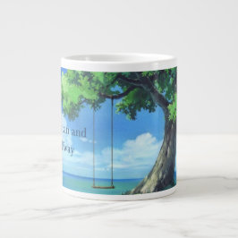 Serene Coastal Swing'-Landschafts-Jumbo-Mug Jumbo-Tasse