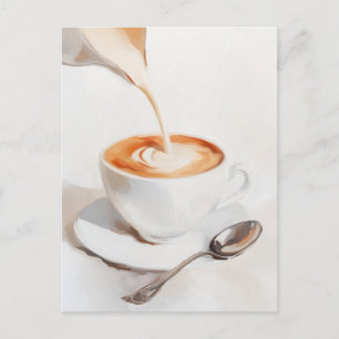 Serene Coffee Moment Postkarte