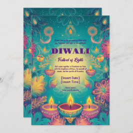 Serene Diwali Grace Einladung