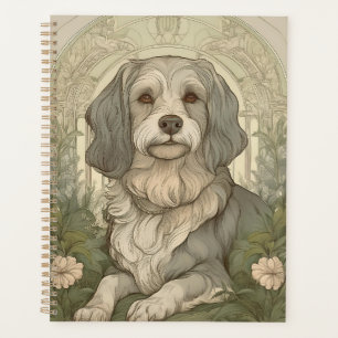 Serene Dog Planner mit beruhigendem Design Planer