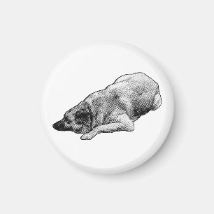 Serene Dot Hund fördert Ruhe in festlichen Räumen Magnet