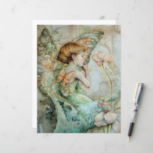 Serene Fairy A4 Ratschläge Geburtstagskarte