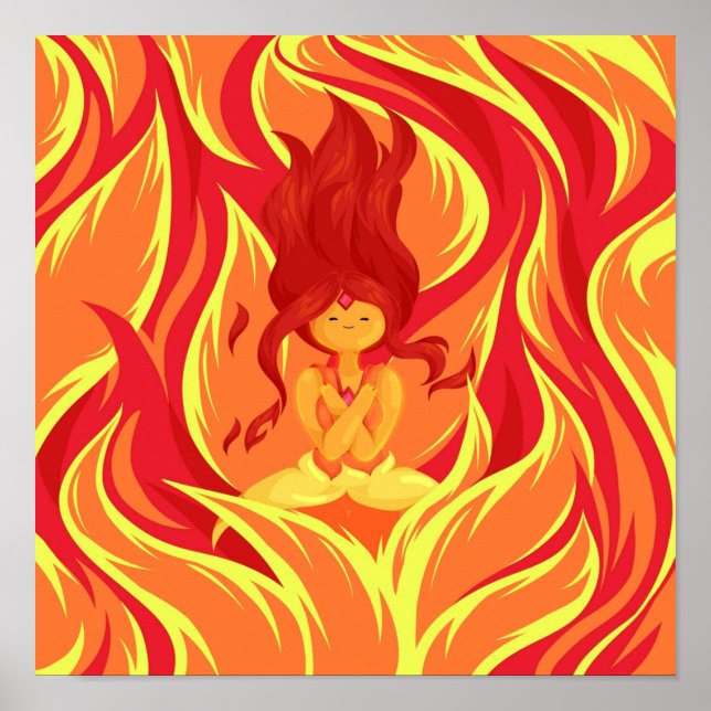 Serene Flame Princess Poster (Vorne)