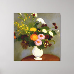 Serene Floral Still Life Print Leinwanddruck
