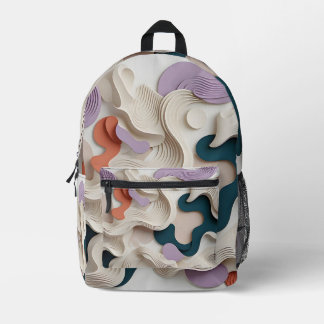 Serene Flow Bedruckter Rucksack