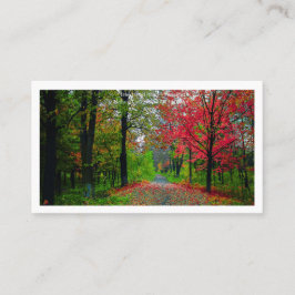 Serene Forest Business Card Professional Branding Visitenkarte