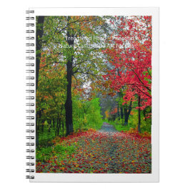 Serene Forest Notebook Cover - Peaceful Woodland Notizblock