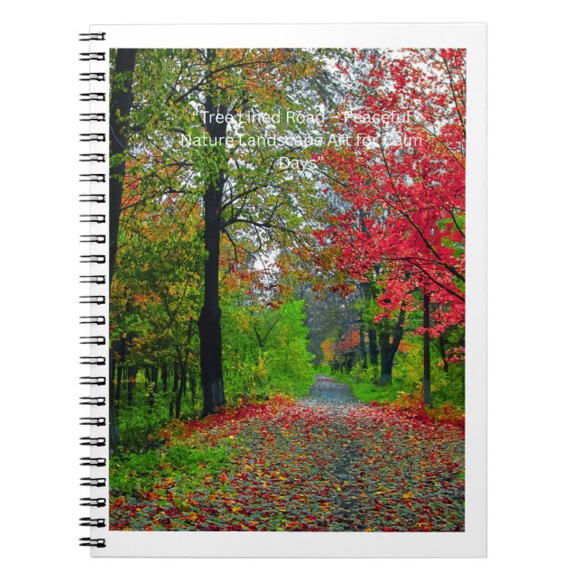 Serene Forest Notebook Cover - Peaceful Woodland  Notizblock (Vorderseite)