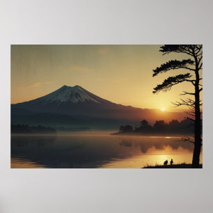 Serene Fuji Landscape Wall Art Poster