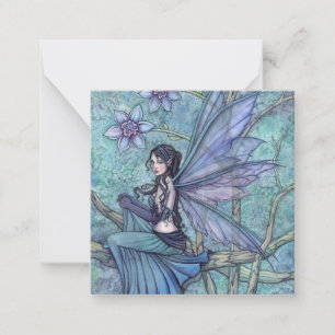 Serene Garden Fairy Art von Molly Harrison Mitteilungskarte