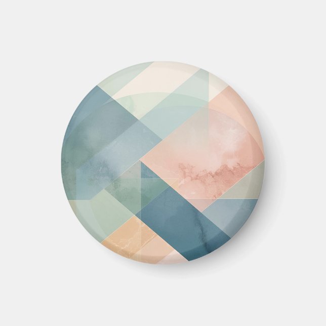 Serene Geometrie - Moderne, Abstrakte Wand Magnet (Vorne)