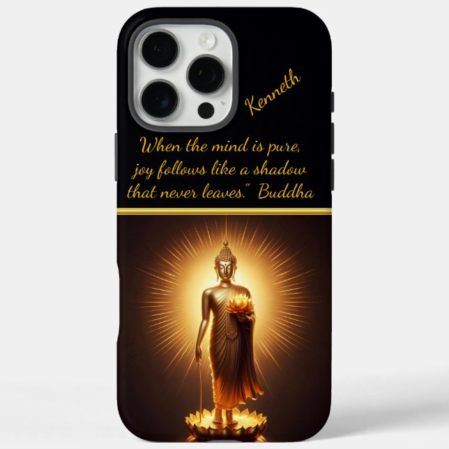 Serene Golden Buddha Weisheit, Case-Mate iPhone Hülle (Rückseite)