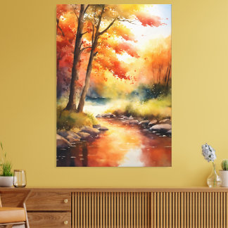 Serene Herbstlandschaft Leinwanddruck