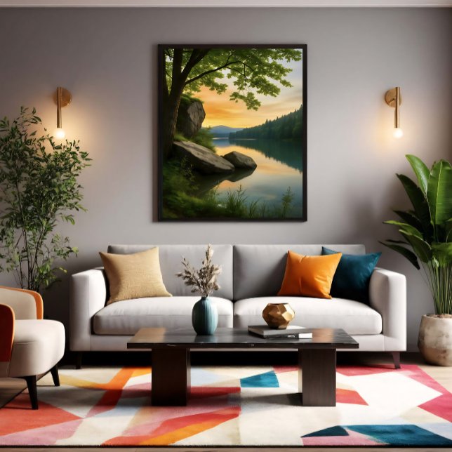 Serene Horizon Leinwanddruck (Von Creator hochgeladen)