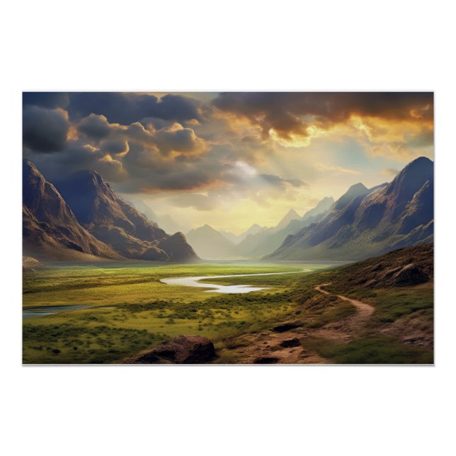 Serene Horizon Poster (Vorderseite)