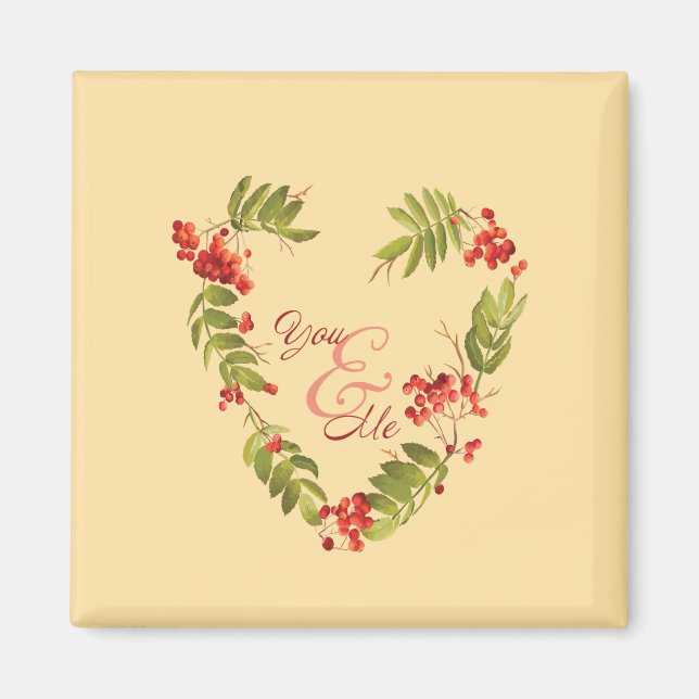 Serene immergreen design für Herbstliebhaber Magnet (Vorne)