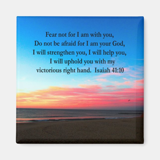 SERENE ISAIAH 41:10 SONNENRISE FOTO MAGNET (Vorne)