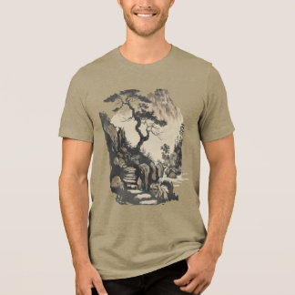 Serene Japanische Landschaft Unisex T-Shirt - Tran Tri-Blend Shirt